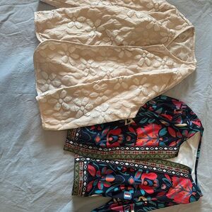 Floral Embroidered and Colorful Patterned Cardigans